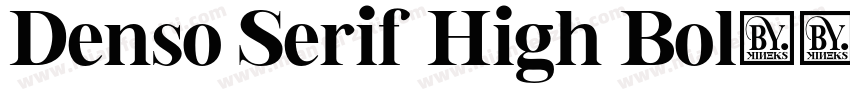 Denso Serif High Bol字体转换